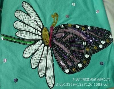 東莞制造15年經(jīng)驗(yàn) 珠片繡、亮片與電腦特種繡花，打造鞋子服裝布貼的時(shí)尚之選